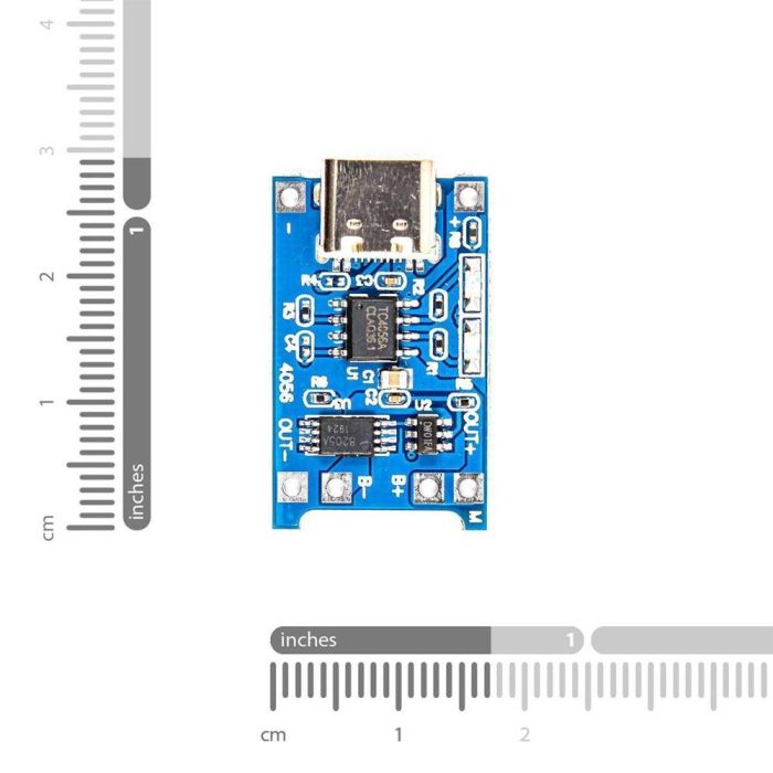 TP4056 18650 Li-ion Korumalı USB Type-C Girişli Şarj Modülü - Görsel 5