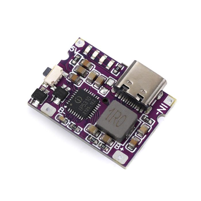 Type-C Li-ion 18650 Pil Şarj Devresi - USB Çıkışlı Powerbank Modülü - Görsel 5