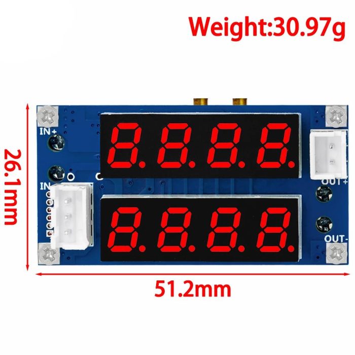 XL4015 5A Voltaj Ayarlı Çift Ekranlı Gerilim Azaltıcı Modül - Görsel 4