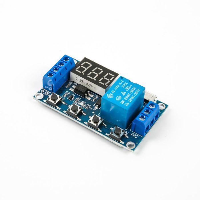 Zaman Ayarlı Geciktirmeli Röle Kartı Led Ekran 6-30V Micro USB Girişli - Görsel 7