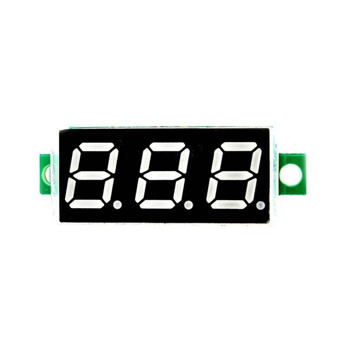0.28 inç DC 0–100V 3 Kablolu Kırmızı Dijital Panel Voltmetre - Görsel 2