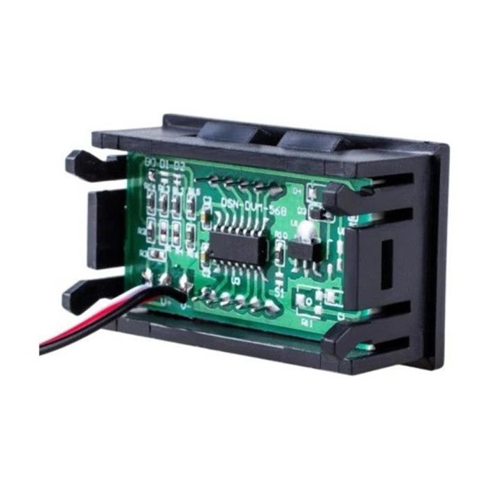 0.56 inç 0-100v 3 Kablolu DC Mavi Voltmetre - Görsel 4