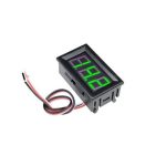0.56 inç 0-100V 3 Kablolu DC Yeşil Voltmetre