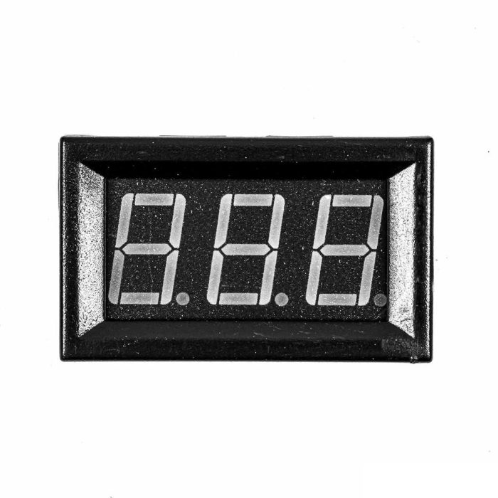 0.56 inç 3.5-30V İki Kablolu DC Mavi Voltmetre - Görsel 4
