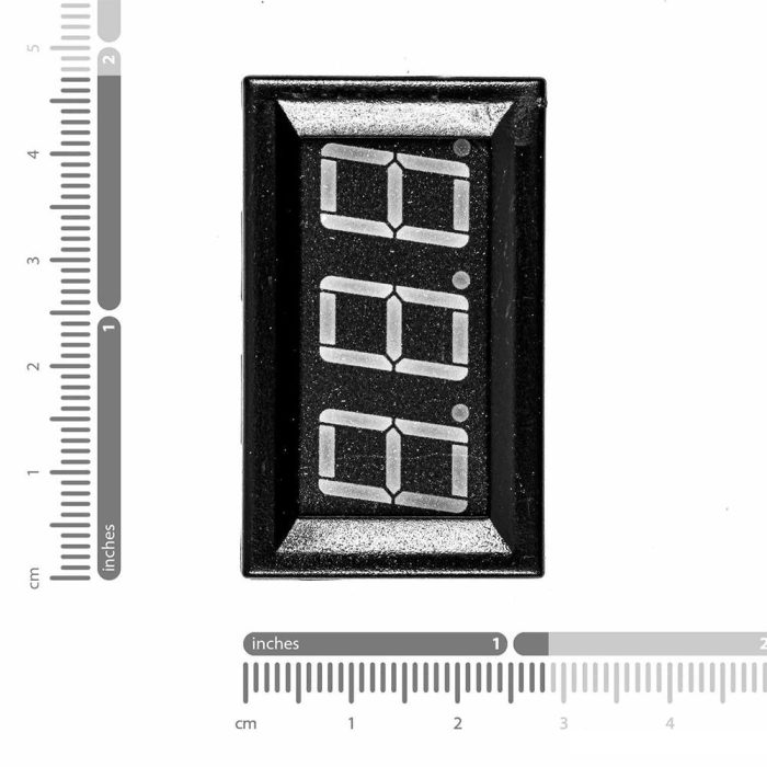 0.56 inç 3.5-30V İki Kablolu DC Mavi Voltmetre - Görsel 5