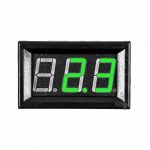0.56 inç 3.5-30V İki Kablolu DC Yeşil Voltmetre