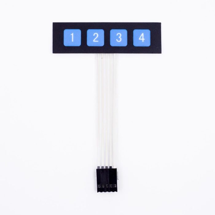 1x4 Membrane Matrix Tuş Takımı - Görsel 5