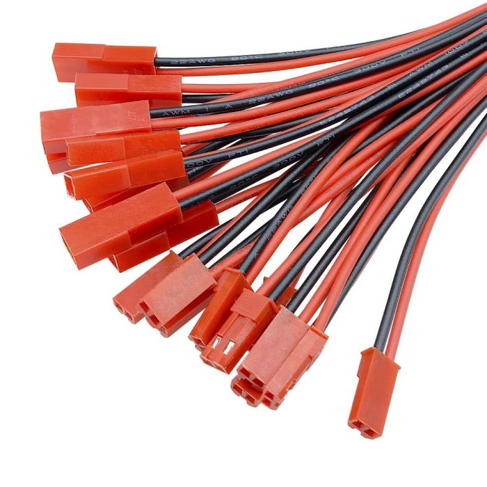 10 Adet JST 2P Erkek ve Dişi Konnektör Kablo Takımı (10 Cm) - Görsel 3