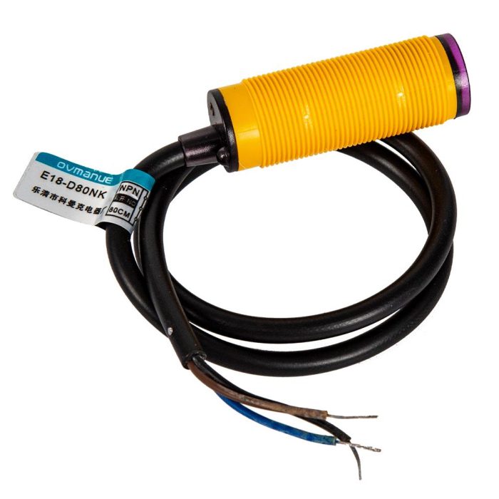 3-80-cm-kizilotesi-sensor-4-5-cm-1635.jpg E18-D80NK 5V Ayarlanabilir Kızılötesi Engel Algılama Sensörü - Görsel 3