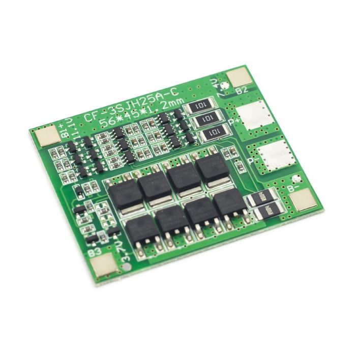 3S 12V 18650 Lityum Pil Koruma Kartı 11.1V 12.6V Dengeli 25A BMS - Görsel 2