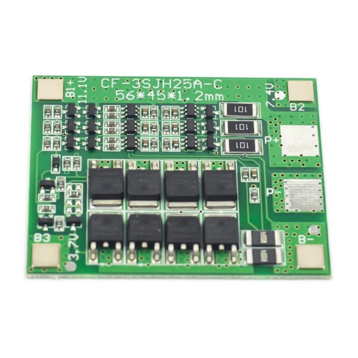 3S 12V 18650 Lityum Pil Koruma Kartı 11.1V 12.6V Dengeli 25A BMS - Görsel 3