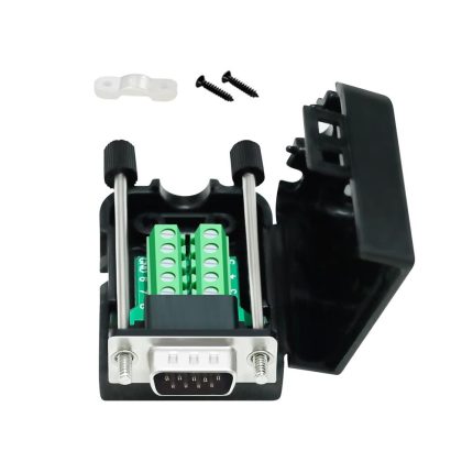DB9 RS232/485 9 Pinli Vidalı Erkek Terminal Adaptör Kartı (Koruma Kutusu ve Vida Dahil)