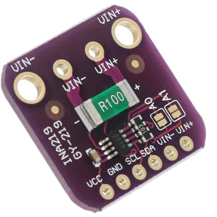 GY-219 INA219 I2C Haberleşmeli Çift Yönlü DC Akım Güç Kaynağı Sensör Modülü - Görsel 4