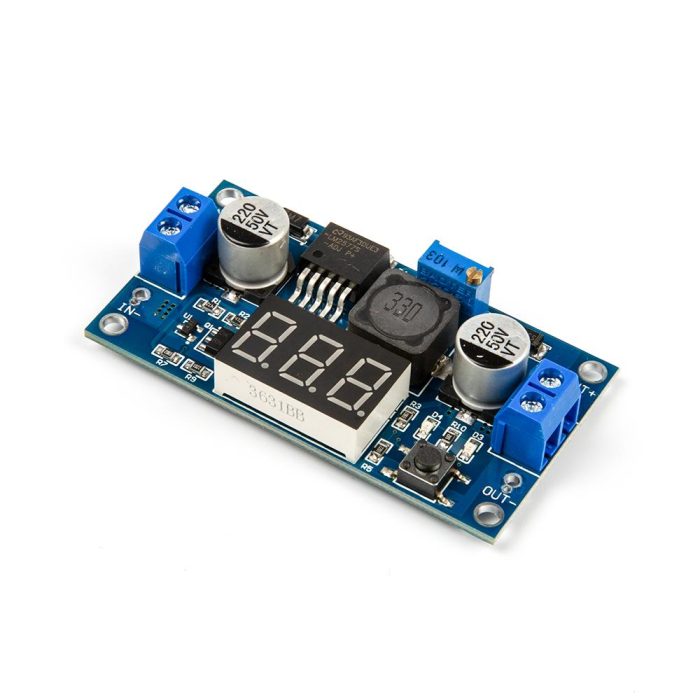 LM2577 Ayarlanabilir Gerilim Gösteren LED'li Gerilim Yükseltici Modülü - Görsel 3