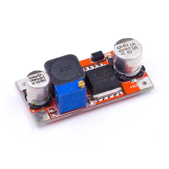 LM2596S-ADJ Kırmızı DC-DC Ayarlanabilir Gerilim Azaltıcı Modülü - Görsel 4