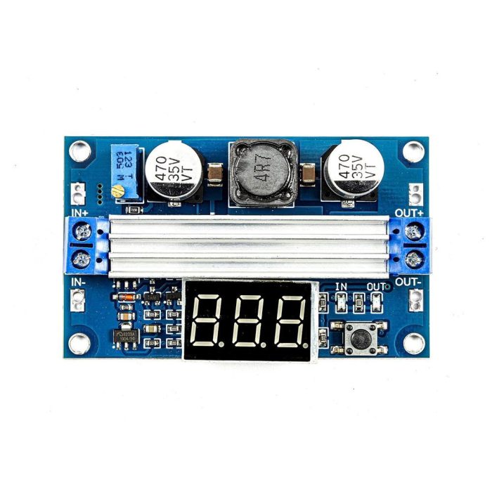 Dijital Voltmetreli 100W DC-DC Ayarlı Voltaj Yükseltici Modül - Görsel 3