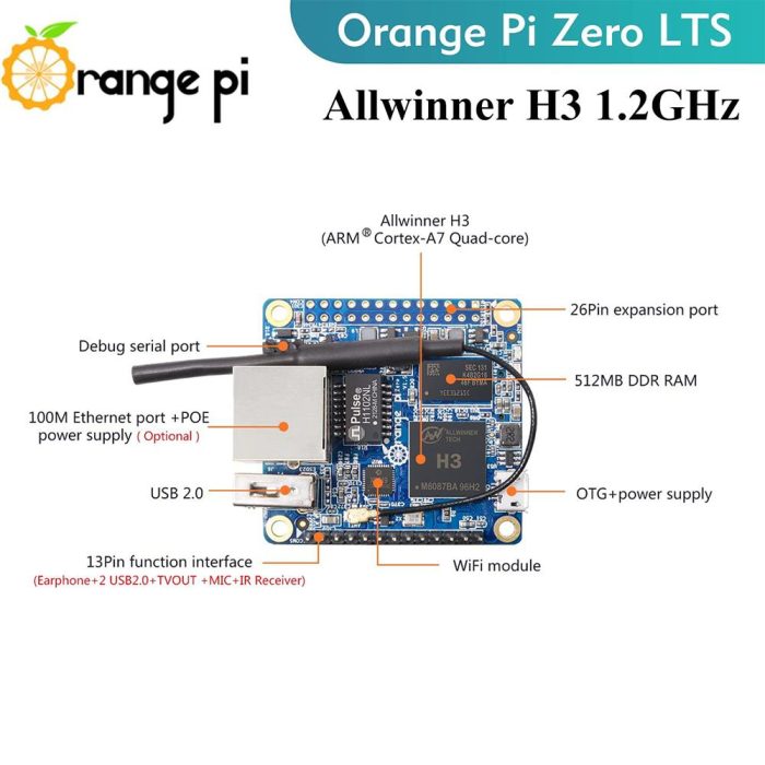 orange-pi-zero-512mb-6963.jpg Orange Pi Zero LTS 512MB H3 Geliştirme Kartı - Görsel 4