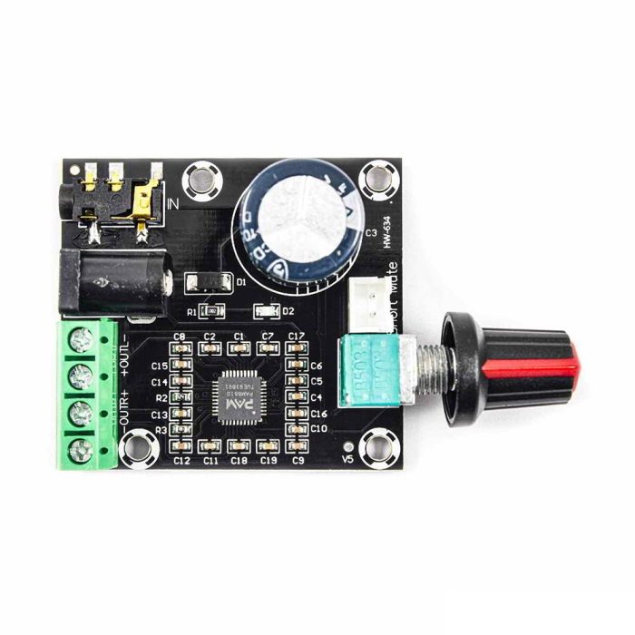 PAM8610 XH-M120 12V 2x15W Mini Çift Kanallı Dijital Amplifikatör Kartı - Görsel 3
