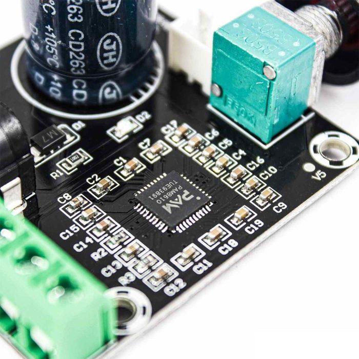 PAM8610 XH-M120 12V 2x15W Mini Çift Kanallı Dijital Amplifikatör Kartı - Görsel 5