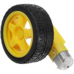 5 Adet 3-6V DC 250 RPM Redüktörlü Motor ve Tekerlek Seti - Görsel 2