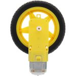 5 Adet 3-6V DC 250 RPM Redüktörlü Motor ve Tekerlek Seti - Görsel 4
