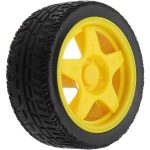 5 Adet 3-6V DC 250 RPM Redüktörlü Motor ve Tekerlek Seti - Görsel 7