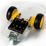 2WD Şeffaf Smart Car Tekerlekli Araba Şasesi Seti