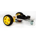 2WD Şeffaf Smart Car Tekerlekli Araba Şasesi Seti - Görsel 2