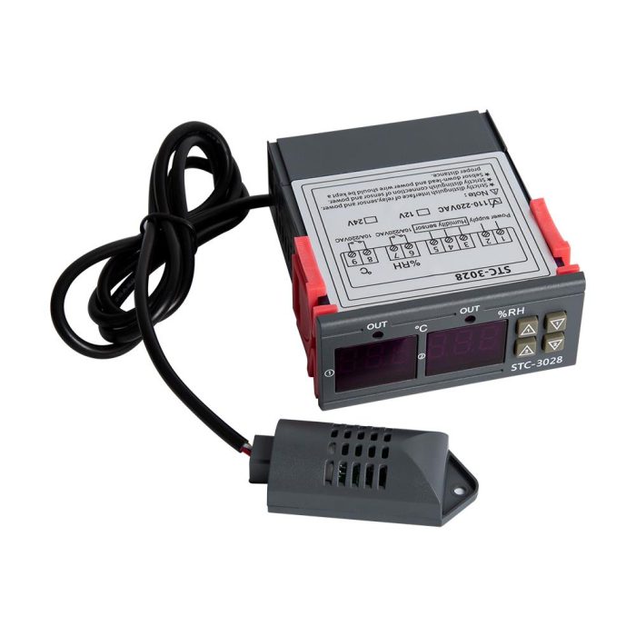 STC-3028 AC 110-220V LCD Ekranlı Nem Sıcaklık Kontrol Modülü - Görsel 5