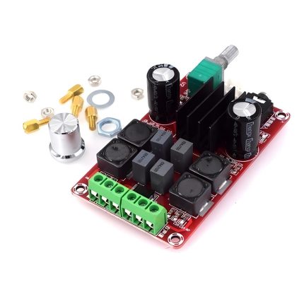 TPA3116D2 2x50W 5V'dan 24V'a Çift Kanallı Dijital Amplifikatör Kartı