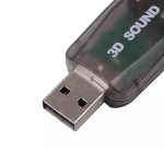 5+1 Harici USB Ses Kartı Mikrofon Hoparlör Birlikte 3.5mm - Görsel 3