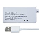 DC 3-7V USB Voltmetre Ampermetre Göstergeli Mobile Şarj Kapasite Test Edici - Görsel 3
