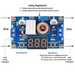 XL4015 5A 75W Ayarlanabilir DC-DC Voltaj Düşürücü Modülü (Step Up) - Görsel 8