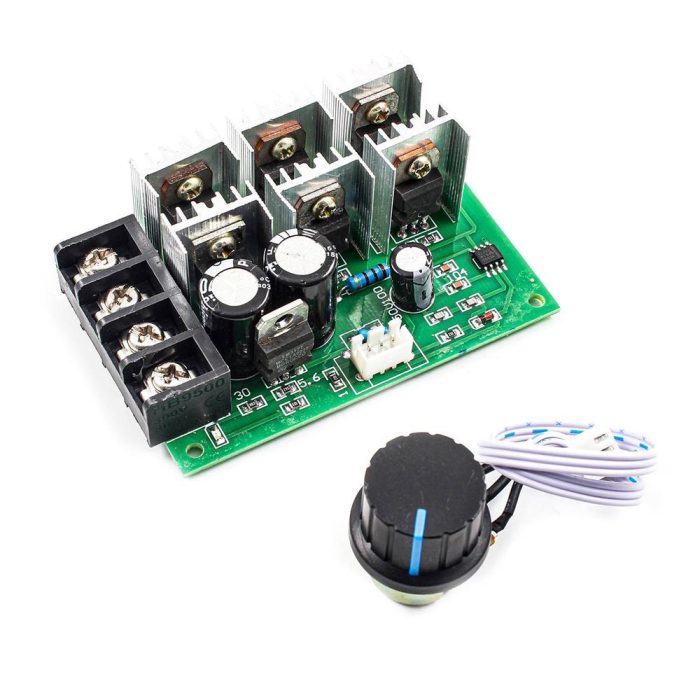 2000W DC 9V-55V 40A PWM DC Motor Hız Kontrolcüsü - Görsel 1