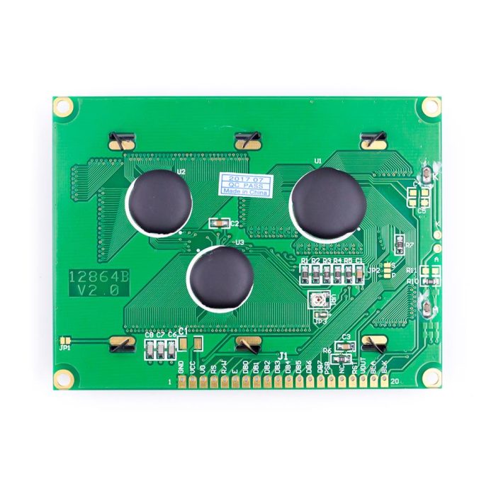 128x64 LCD Grafik Ekran Modülü - Mavi Arka Plan LCD12864 - Görsel 4