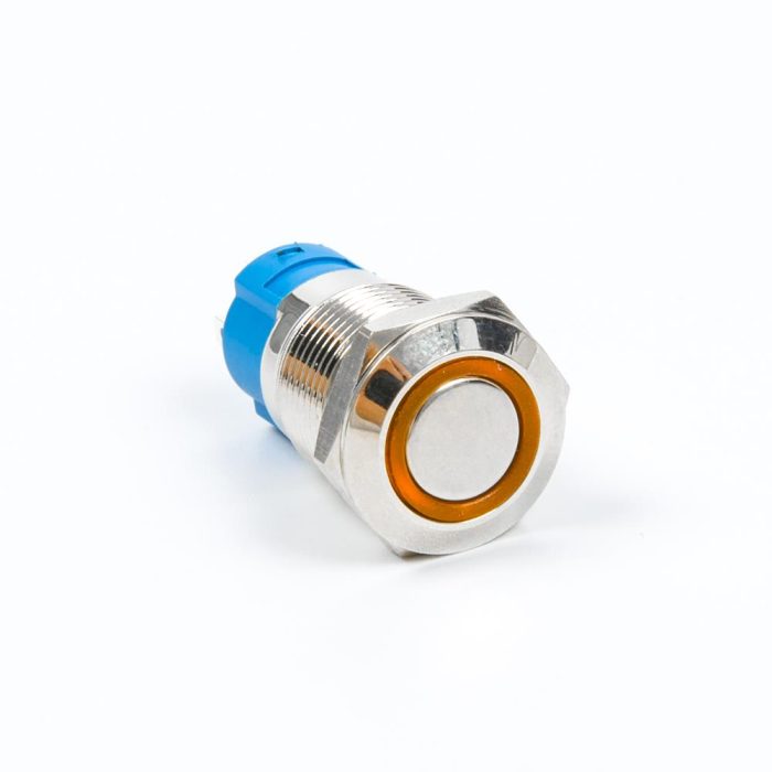 Su Geçirmez Self-Reset Metal Buton 12mm 12-24V - Görsel 3