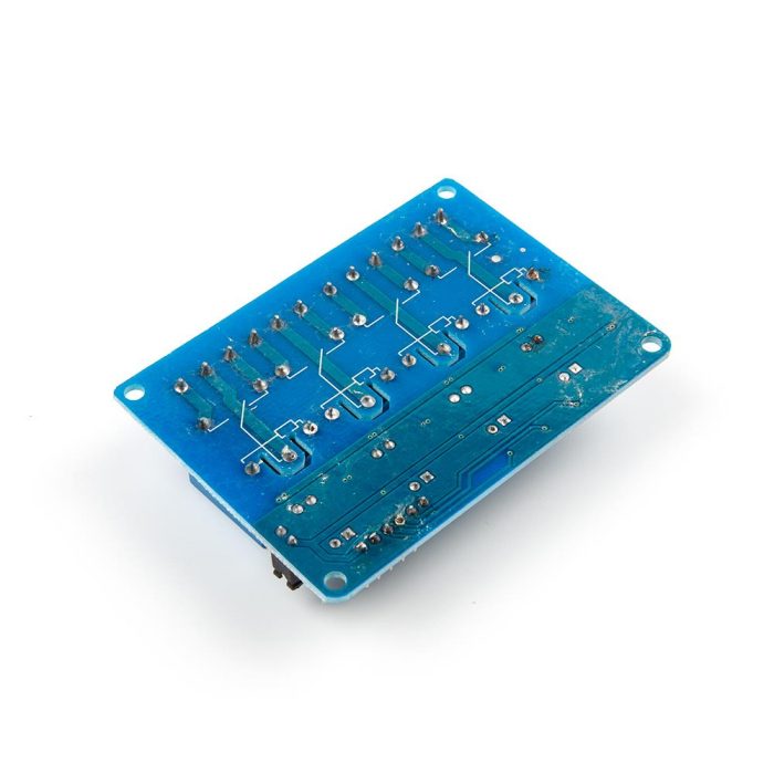 12V 4 Kanallı Kırmızı Işıklı Röle - Görsel 6