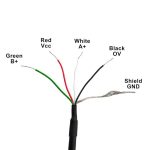 D6mm NPN Fotoelektrik Artımsal Rotary Encoder - 500 Darbe 5-24V DC - Görsel 6