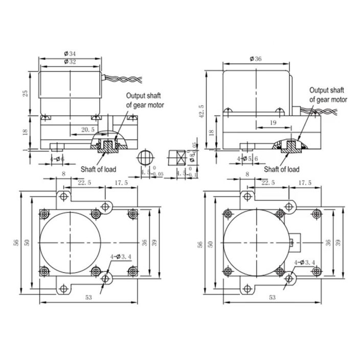 DC 3V 1.3 RPM Su Sayacı Vana Kontrol Motoru | 36G Akıllı Su Kontrol Modülü | 36GW3220 - Görsel 5