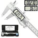 Paslanmaz Çelik Dijital Göstergeli Kumpas 150mm Kalınlık Ölçer - Görsel 2