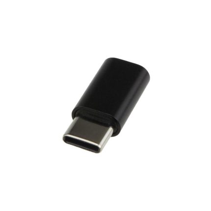 Micro USB Type-C Dönüştürücü Siyah Micro USB to Type-C Çevirici