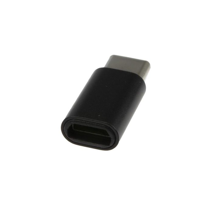 Micro USB Type-C Dönüştürücü Siyah Micro USB to Type-C Çevirici - Görsel 2