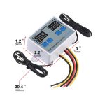 XK-W1088 AC 110-220V Çift Dijital Göstergeli Termostat Sıcaklık Kontrol Cihazı 1500W - Görsel 5