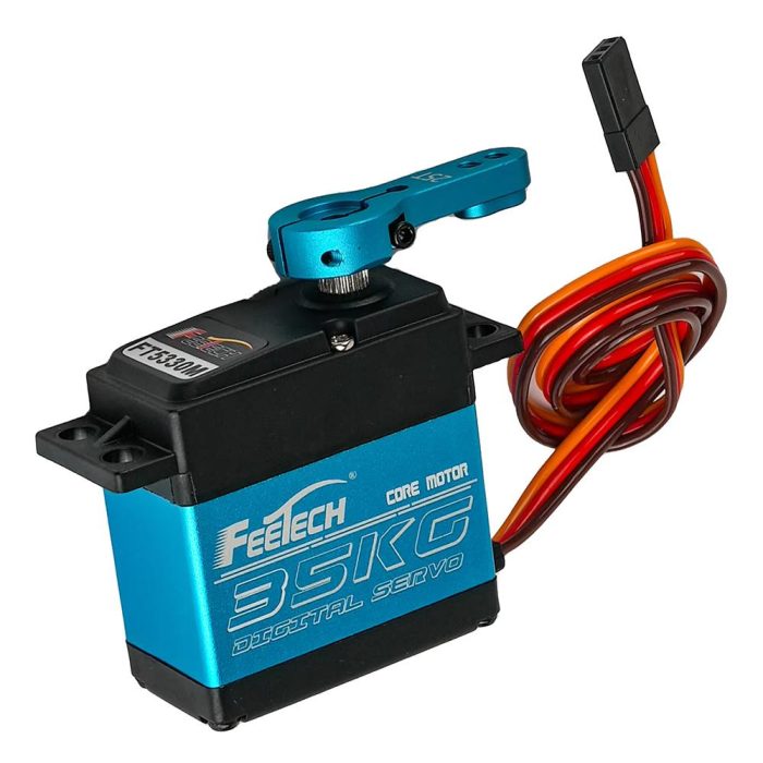 FeeTech FT5330M 180 Derece Digital Su Geçirmez Servo Motor 7.4V 35kg/cm - Görsel 2