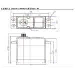 FeeTech FT5330M 180 Derece Digital Su Geçirmez Servo Motor 7.4V 35kg/cm - Görsel 6