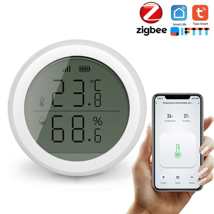 zigbee-akilli-termometre-lcd-ekranli-sicaklik-ve-nem-olcer-7702.jpg ZigBee Akıllı Termometre LCD Ekranlı Wi-Fi Sıcaklık ve Nem Ölçer - Görsel 4