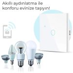 Tuya WiFi Akıllı Tek Kanal Dokunmatik Anahtar - Görsel 2
