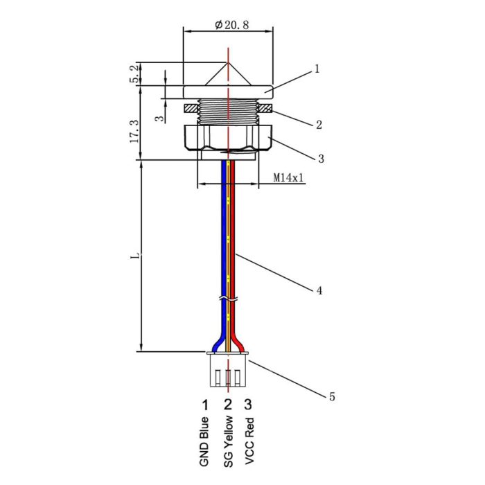 FS-IR02B Fotoelektrik Su Seviye Sensörü - Görsel 2