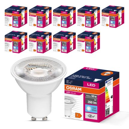 Osram LED Value PAR16 4.5W GU10 4000K Gün Işığı Ampul 10 Adet