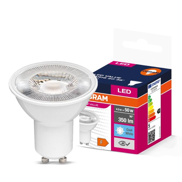 Osram LED Value PAR16 4.5W GU10 4000K Gün Işığı Ampul 10 Adet - Görsel 2